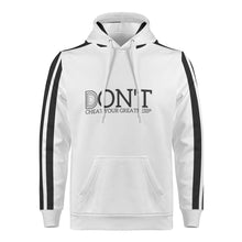 Load image into Gallery viewer, DONT D4XV Black Logo &amp; White Mens All Over Print Warm Velvets Pair Of Hoodie
