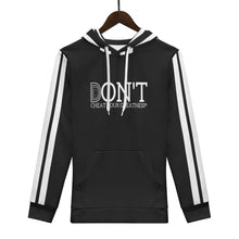 Load image into Gallery viewer, DONT D4XV White Logo, Stripes &amp; Black  Mens All Over Print Warm Velvets Pair Of Hoodie
