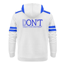 Load image into Gallery viewer, DONT D4XV Blue Logo, Stripes &amp; White Mens All Over Print Warm Velvets Pair Of Hoodie
