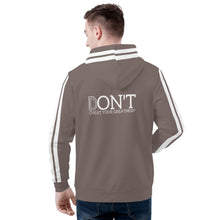 Load image into Gallery viewer, DONT D4XV White Logo, Stripes &amp; Grey Mens All Over Print Warm Velvets Pair Of Hoodie
