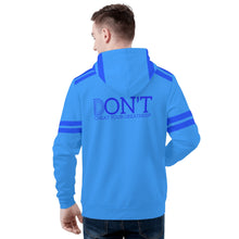 Load image into Gallery viewer, DONT D4XV Blue Logo, Stripes &amp; Light Blue Mens All Over Print Warm Velvets Pair Of Hoodie

