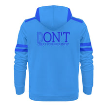 Load image into Gallery viewer, DONT D4XV Blue Logo, Stripes &amp; Light Blue Mens All Over Print Warm Velvets Pair Of Hoodie

