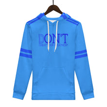 Load image into Gallery viewer, DONT D4XV Blue Logo, Stripes &amp; Light Blue Mens All Over Print Warm Velvets Pair Of Hoodie
