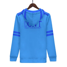 Load image into Gallery viewer, DONT D4XV Blue Logo, Stripes &amp; Light Blue Mens All Over Print Warm Velvets Pair Of Hoodie
