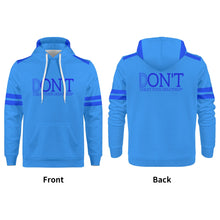 Load image into Gallery viewer, DONT D4XV Blue Logo, Stripes &amp; Light Blue Mens All Over Print Warm Velvets Pair Of Hoodie
