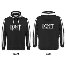 Load image into Gallery viewer, Dont D4XV  White  Logo, Stripes &amp;  Black Mens All Over Print Warm Velvets Pair Of Hoodie
