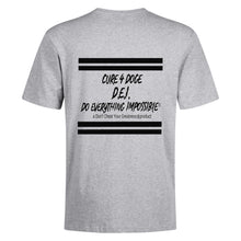 Load image into Gallery viewer, Cure 4 Doge Black Logo &amp; Strips Back Printing T-Shirt
