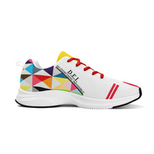 Load image into Gallery viewer, DEI SL25 Black Logo, Red Stripes &amp; Multi Color Design Adult EVA Mesh Walking Running Shoes
