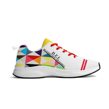 Load image into Gallery viewer, DEI SL25 Black Logo, Red Stripes &amp; Multi Color Design Adult EVA Mesh Walking Running Shoes
