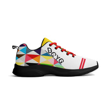 Load image into Gallery viewer, DCYG SL25  Black Logo, Red Stripes &amp; Multi Color Design Adult EVA Mesh Walking Running Shoes
