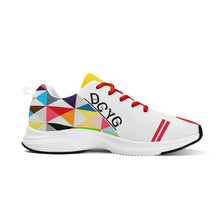 Load image into Gallery viewer, DCYG SL25  Black Logo, Red Stripes &amp; Multi Color Design Adult EVA Mesh Walking Running Shoes
