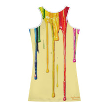 Load image into Gallery viewer, DRIP  Blue ,Red &amp; Yellow &amp; Orange Logo  Womens Summer Dresses Sexy Wrap Hip Mini Slim Fitted Dress
