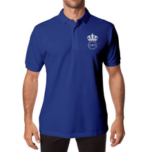 Load image into Gallery viewer, Royal 24 White Logo &amp;: Cotton Polo Shirt
