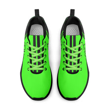 Load image into Gallery viewer, Striker 25s Black Logo &amp; Neon Green Adult EVA Mesh Walking Running Shoes
