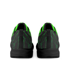 Load image into Gallery viewer, Striker 25s Black Logo &amp; Neon Green Adult EVA Mesh Walking Running Shoes
