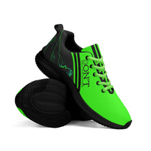 Load image into Gallery viewer, Striker 25s Black Logo &amp; Neon Green Adult EVA Mesh Walking Running Shoes
