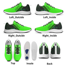 Load image into Gallery viewer, Striker 25s Black Logo &amp; Neon Green Adult EVA Mesh Walking Running Shoes

