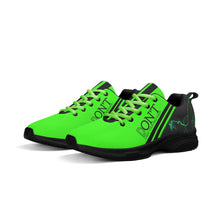 Load image into Gallery viewer, Striker 25s Black Logo &amp; Neon Green Adult EVA Mesh Walking Running Shoes
