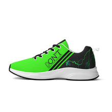 Load image into Gallery viewer, Striker 25s Black Logo &amp; Neon Green Adult EVA Mesh Walking Running Shoes
