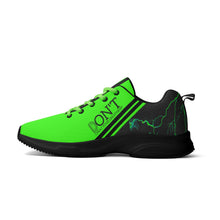 Load image into Gallery viewer, Striker 25s Black Logo &amp; Neon Green Adult EVA Mesh Walking Running Shoes
