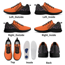Load image into Gallery viewer, Striker 25s Black Logo &amp; Orange Adult EVA Mesh Walking Running Shoes

