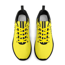 Load image into Gallery viewer, Striker 25s Black Logo &amp; Yellow Adult EVA Mesh Walking Running Shoes

