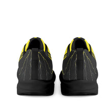 Load image into Gallery viewer, Striker 25s Black Logo &amp; Yellow Adult EVA Mesh Walking Running Shoes
