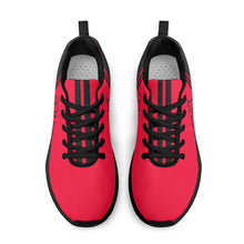 Load image into Gallery viewer, Striker 25s Black Logo &amp; Red Adult EVA Mesh Walking Running Shoes
