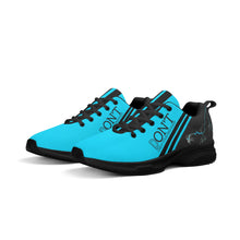 Load image into Gallery viewer, Striker 25s Black Logo &amp; Light Blue Adult EVA Mesh Walking Running Shoes
