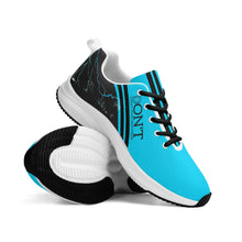 Load image into Gallery viewer, Striker 25s Black Logo &amp; Light Blue Adult EVA Mesh Walking Running Shoes
