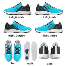 Load image into Gallery viewer, Striker 25s Black Logo &amp; Light Blue Adult EVA Mesh Walking Running Shoes
