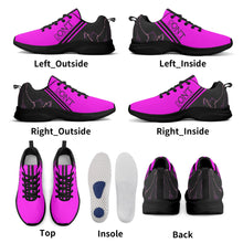 Load image into Gallery viewer, Striker 25s Black Logo &amp; Neon Pink Adult EVA Mesh Walking Running Shoes
