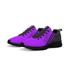 Load image into Gallery viewer, Striker 25s Black Logo &amp; Purple Adult EVA Mesh Walking Running Shoes
