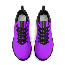 Load image into Gallery viewer, Striker 25s Black Logo &amp; Purple Adult EVA Mesh Walking Running Shoes
