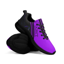 Load image into Gallery viewer, Striker 25s Black Logo &amp; Purple Adult EVA Mesh Walking Running Shoes
