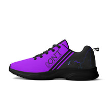 Load image into Gallery viewer, Striker 25s Black Logo &amp; Purple Adult EVA Mesh Walking Running Shoes
