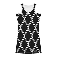 Load image into Gallery viewer, 25 SX Black , White Netting &amp; White Logo  Womens Summer Dresses Sexy Wrap Hip Mini Slim Fitted Dress
