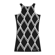 Load image into Gallery viewer, 25 SX Black , White Netting &amp; White Logo  Womens Summer Dresses Sexy Wrap Hip Mini Slim Fitted Dress
