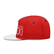 Load image into Gallery viewer, UX White Logo Red &amp; White Snapbacks
