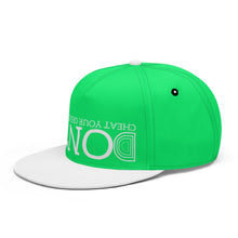Load image into Gallery viewer, UX White Logo Neon Green &amp; White Snapbacks

