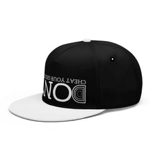 Load image into Gallery viewer, UX White Logo Black &amp; White Snapbacks
