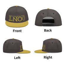 Load image into Gallery viewer, UX Gold Logo Charcoal Brown &amp; Gold Snapbacks
