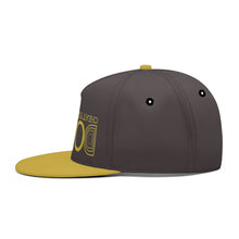 Load image into Gallery viewer, UX Gold Logo Charcoal Brown &amp; Gold Snapbacks

