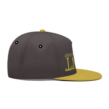Load image into Gallery viewer, UX Gold Logo Charcoal Brown &amp; Gold Snapbacks
