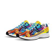Load image into Gallery viewer, UX Red Logo, Blue , Red Strips &amp; Yellow Adult EVA Mesh Walking Running Shoes
