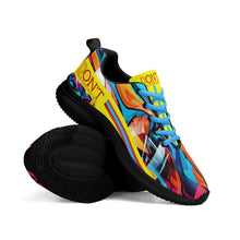 Load image into Gallery viewer, UX Red Logo, Blue , Red Strips &amp; Yellow Adult EVA Mesh Walking Running Shoes
