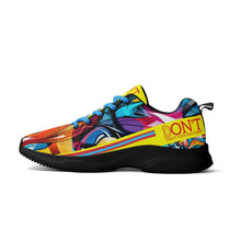 Load image into Gallery viewer, UX Red Logo, Blue , Red Strips &amp; Yellow Adult EVA Mesh Walking Running Shoes
