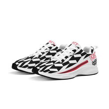 Load image into Gallery viewer, UX Red Logo, Black, Red Strips &amp; White Adult EVA Mesh Walking Running Shoes
