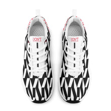 Load image into Gallery viewer, UX Red Logo, Black, Red Strips &amp; White Adult EVA Mesh Walking Running Shoes
