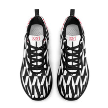 Load image into Gallery viewer, UX Red Logo, Black, Red Strips &amp; White Adult EVA Mesh Walking Running Shoes
